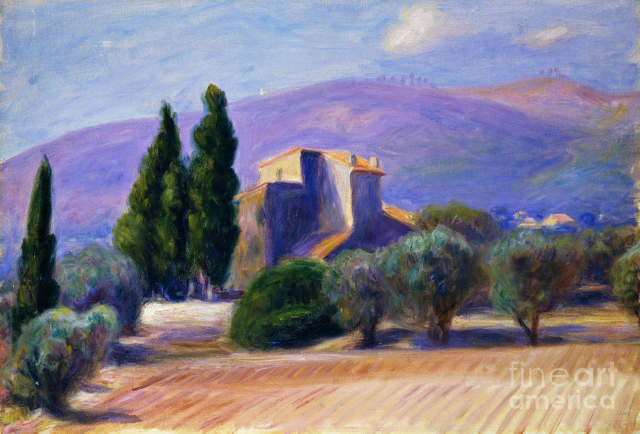 Farm House In Provence Painting by William James Glackens