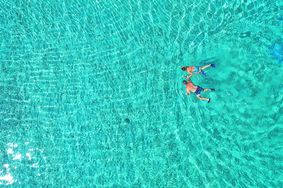 Father And Son Snorkels Photograph by Daniel Chetroni - Fine Art America