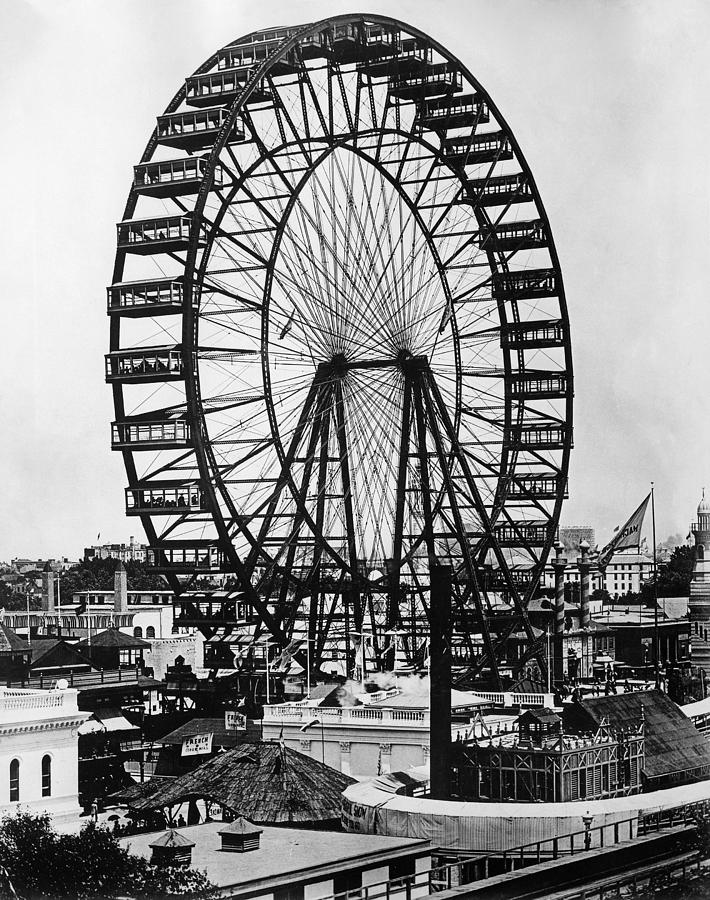 Ferris Wheel, 1893 #2 Painting by Granger