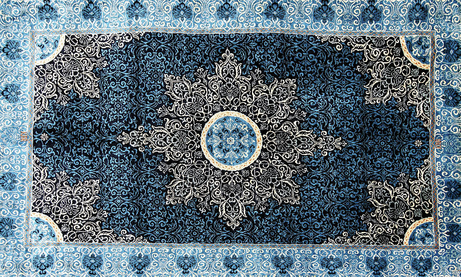 Finely woven silk carpets #2 Photograph by Steve Estvanik