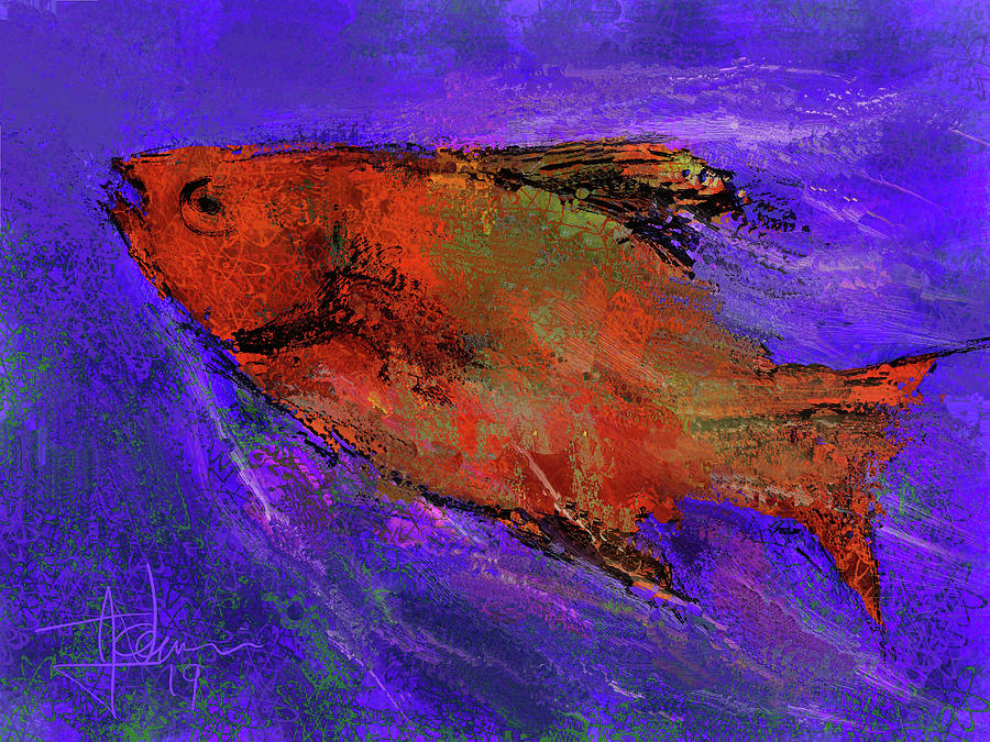 Fish #2 Digital Art by Jim Vance