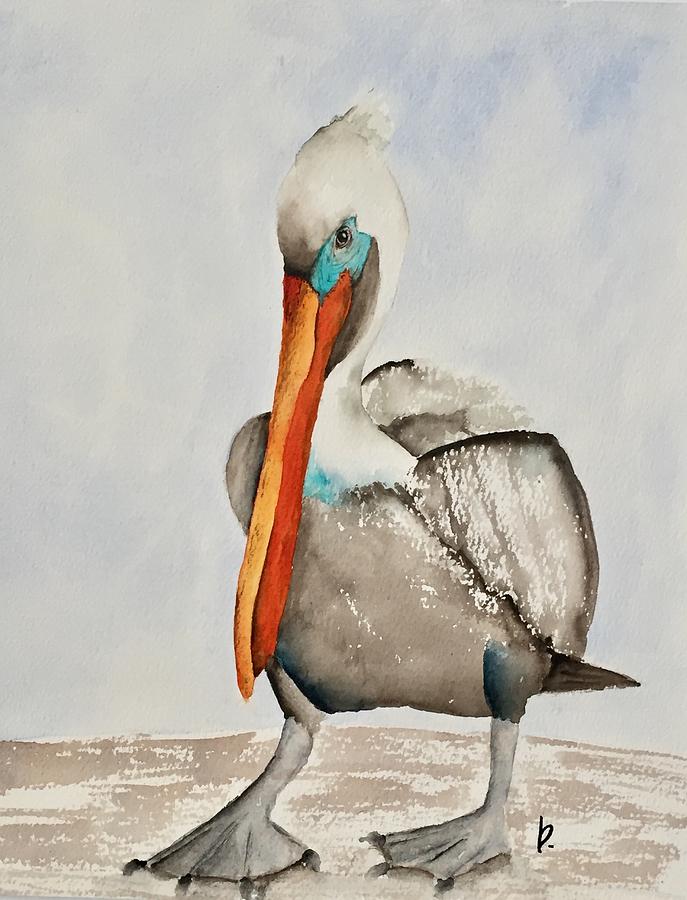 Florida Pelican Painting - Florida Pelican #2 by Betty Moore