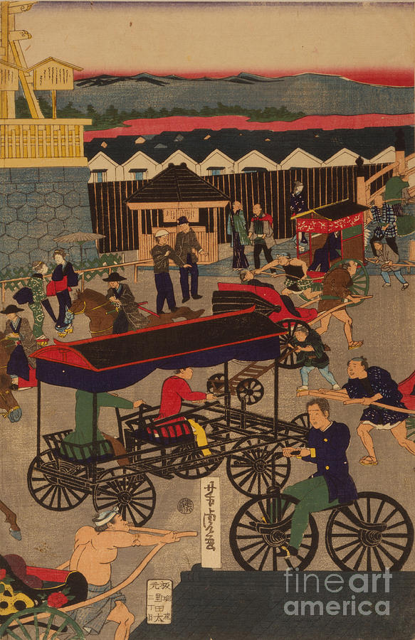 Flourishing Nihonbashi Section Drawing by Heritage Images
