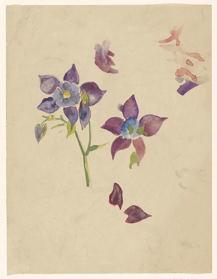 Flower Study, Carel Adolph Lion Cachet, 1874 - 1945 Painting