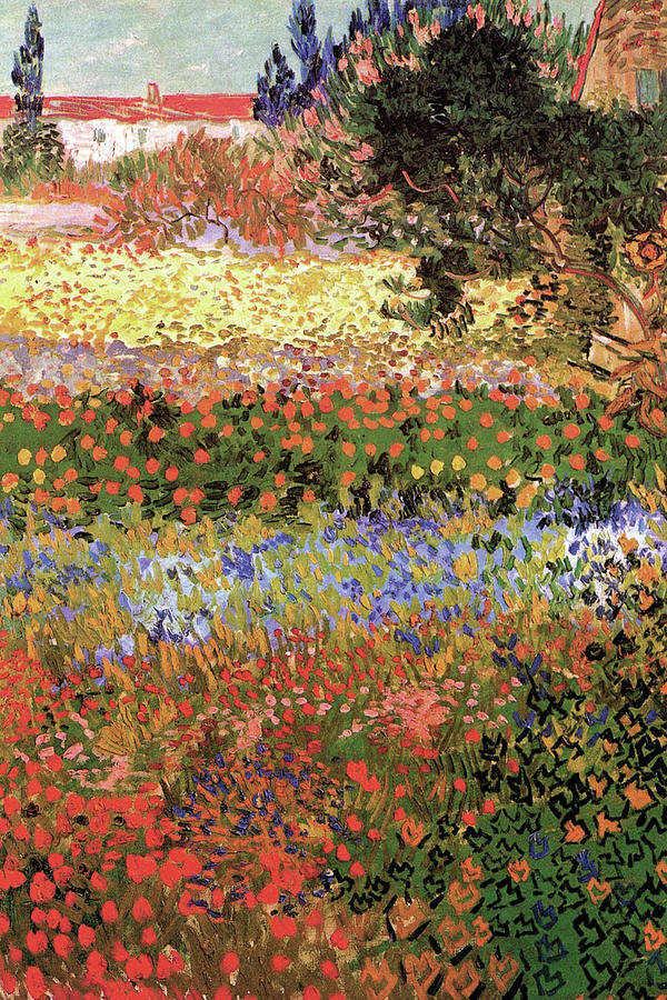 Flowering Garden with Path #2 Painting by Vincent Van Gogh Flowering Garden with Path #2 Painting by Vincent Van Gogh