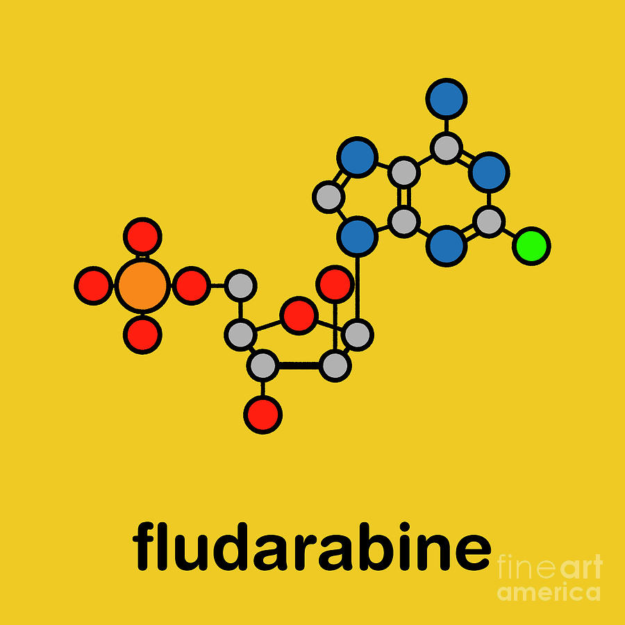 Phosphate Photograph - Fludarabine Blood Cancer Drug #2 by Molekuul/science Photo Library