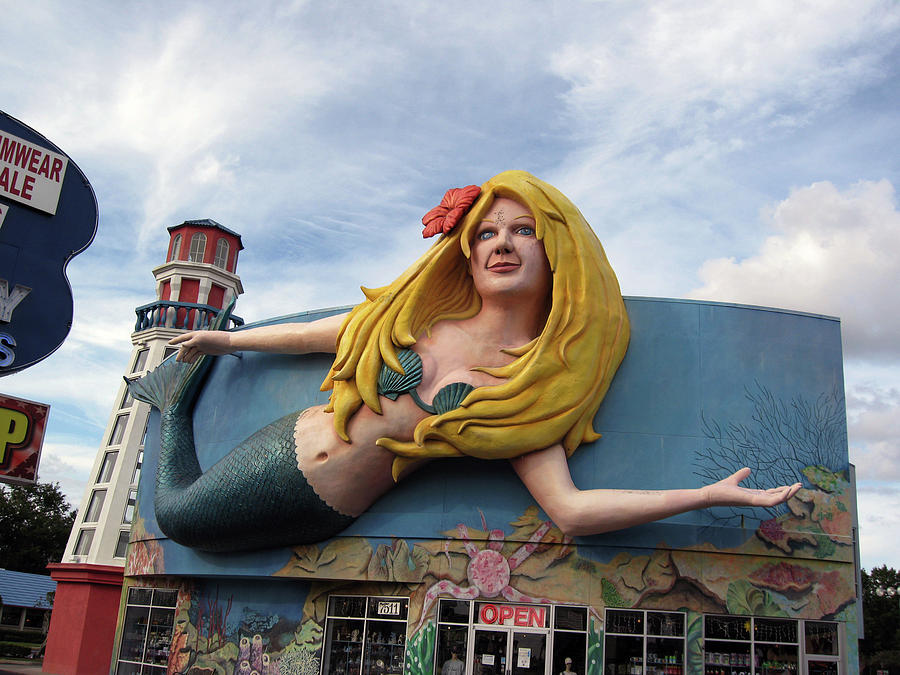 Flying Mermaid Near Orlando Photograph