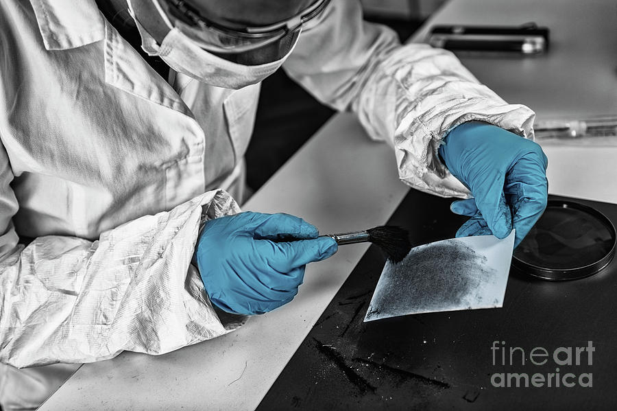 Forensic Expert Working In Forensic Science Laboratory Photograph by Microgen Images/science