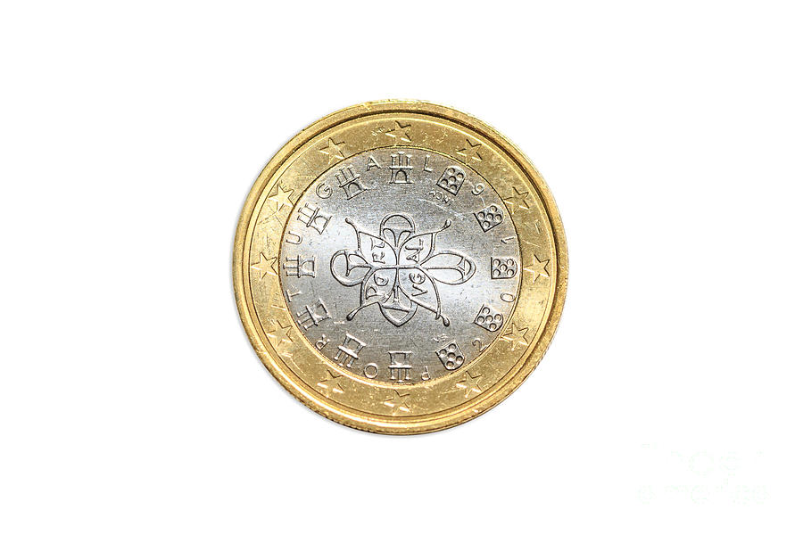 France one euro coin #2 Photograph by Benny Marty
