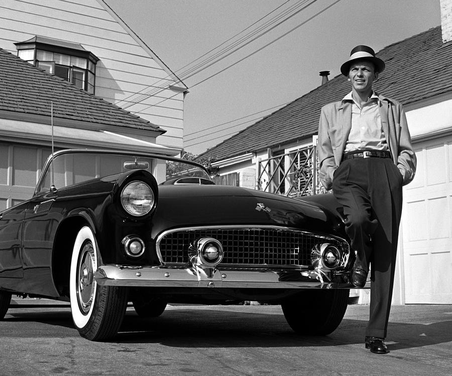 Frank Sinatra Photograph - Frank Sinatra Standing With T-bird #2 by Frank Worth