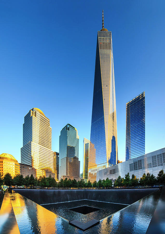 Freedom Tower & 911 Memorial Nyc #2 Digital Art by Antonino Bartuccio