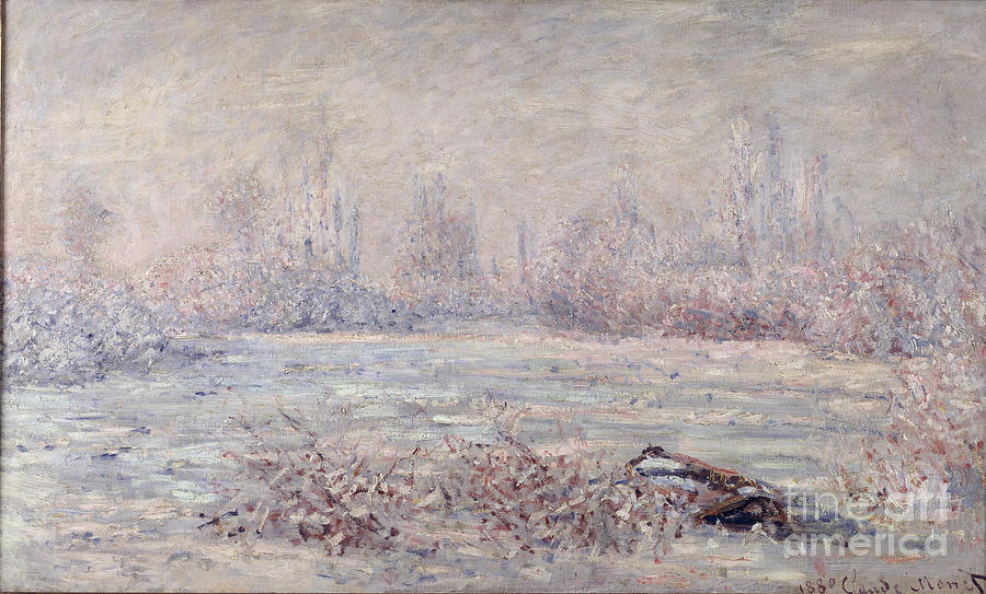 Frost Near Vetheuil, 1880 Painting by Claude Monet
