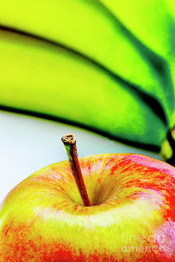 Still Life Photograph - Fruit - Apple and Bananas #2 by Donald Erickson