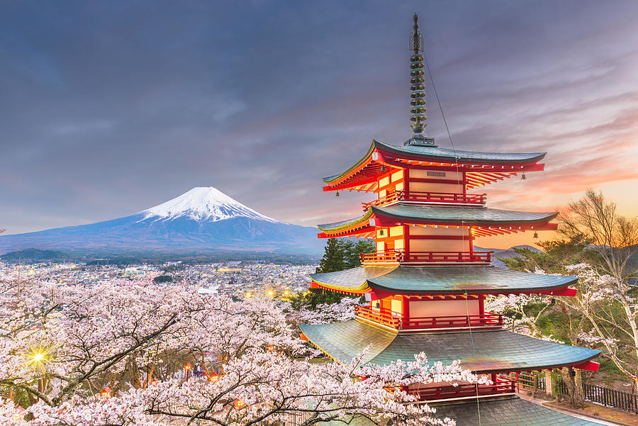 Fujiyoshida, Japan View Of Mt. Fuji Photograph by Sean Pavone - Fine ...