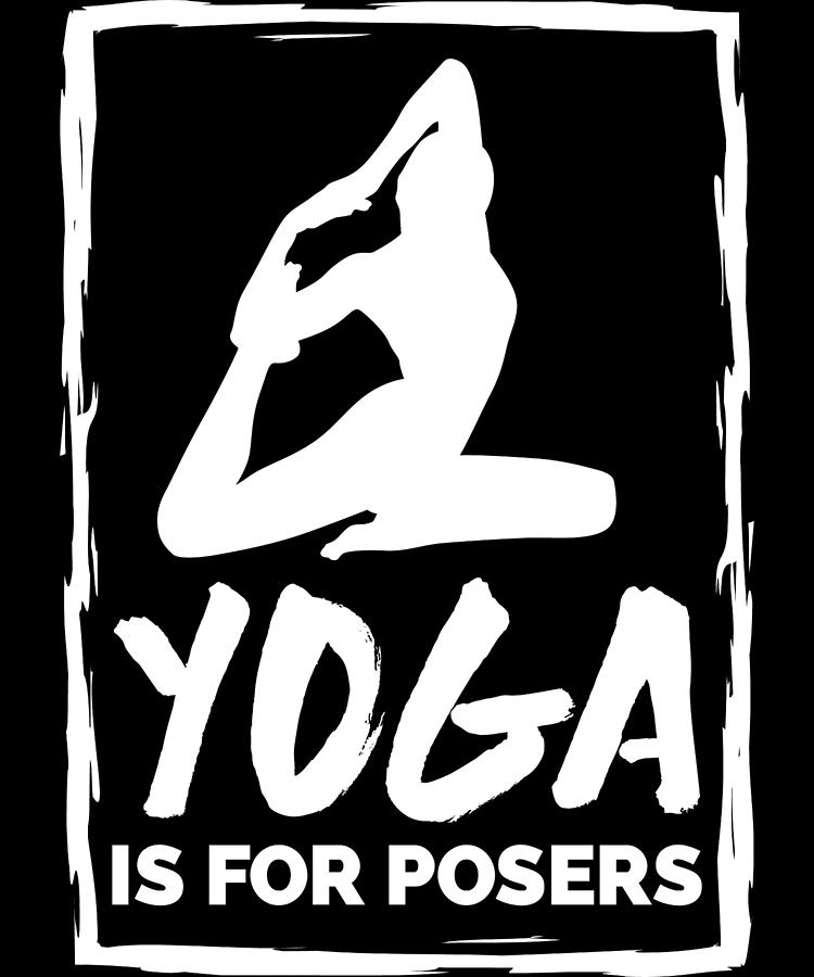 Funny Yoga Art for Women and Men Namaste Flexible Pose Light #2 Zip Pouch  by Nikita Goel - Fine Art America