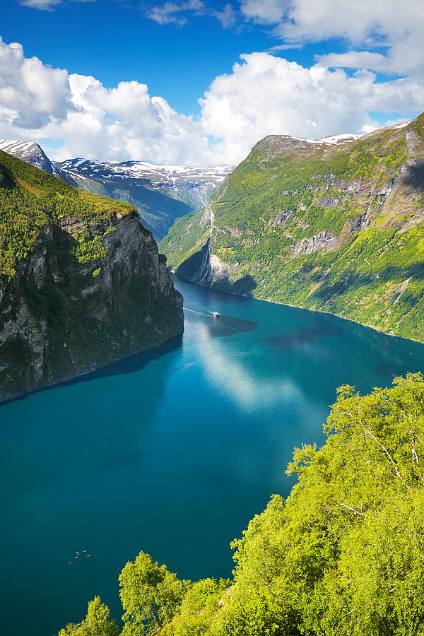 Nature Photograph - Geiranger Fjord, Norway #2 by Jan Wlodarczyk