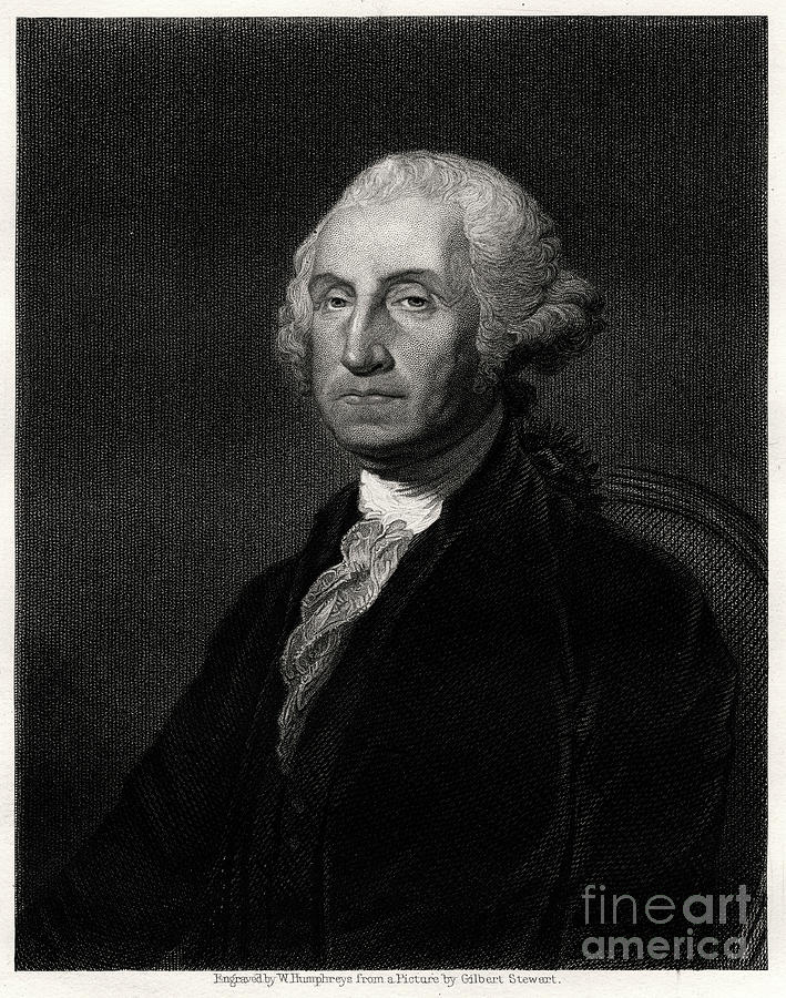 George Washington, First President #2 Drawing by Print Collector