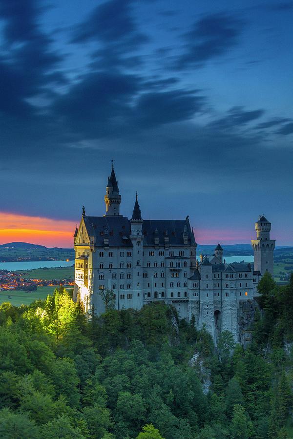 Germany, Bavaria, Swabia, Neuschwanstein Castle #2 Digital Art by Maurizio Rellini