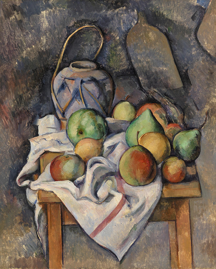 Ginger Jar #2 Painting by Paul Cezanne