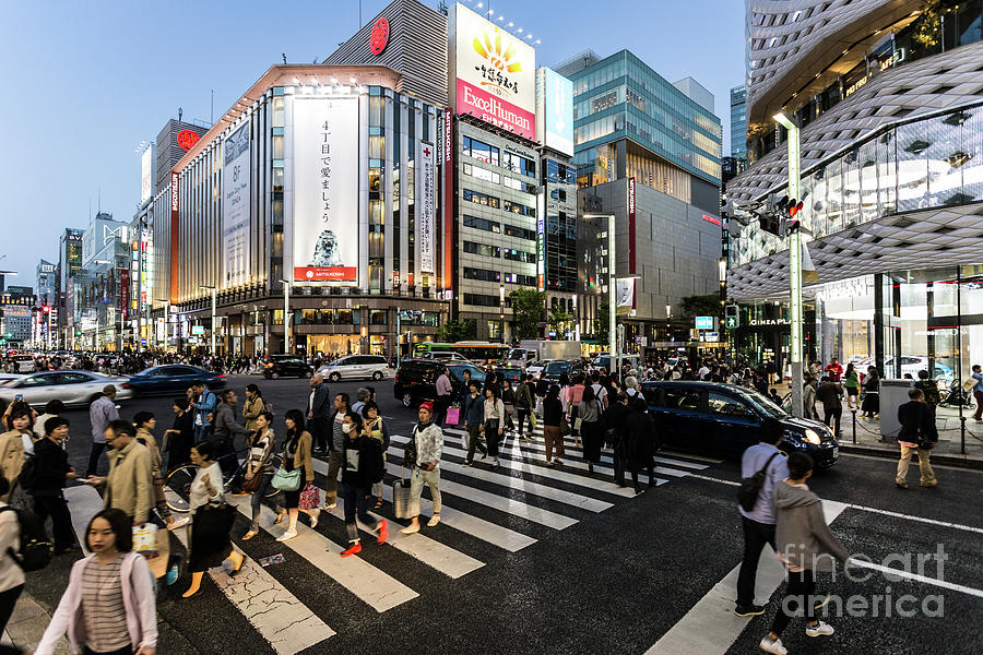 Ginza rush in Tokyo #2 Photograph by Didier Marti