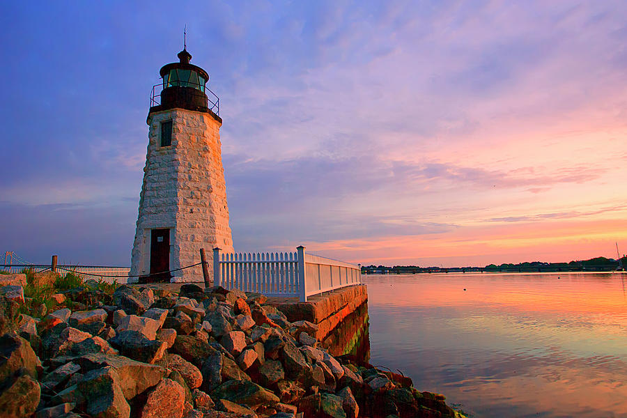 Goat Island Light, Newport, Ri Digital Art by Claudia Uripos | Fine Art ...