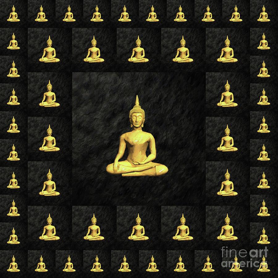 Golden Buddha #2 Painting by Esoterica Art Agency