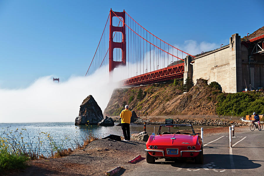 Golden Gate Bridge In San Francisco #2 Digital Art by Claudia Uripos