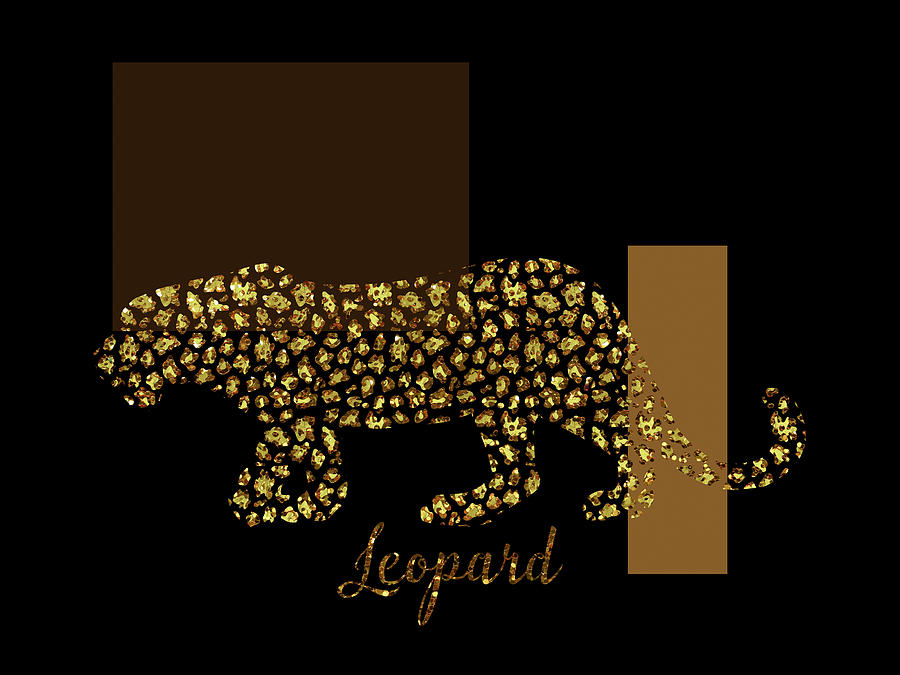 Animal Digital Art - 2 Golden Leopard by Tina Lavoie