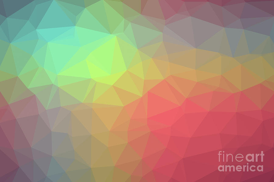 Gradient background with mosaic shape of triangular and square c #3 Photograph by Joaquin Corbalan