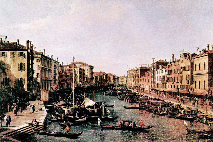 Grand Canal Painting by Canaletto - Fine Art America