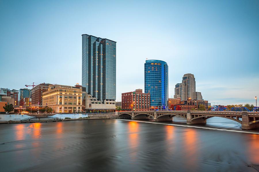 Grand Rapids, Michigan, Usa Downtown Photograph by Sean Pavone - Fine ...