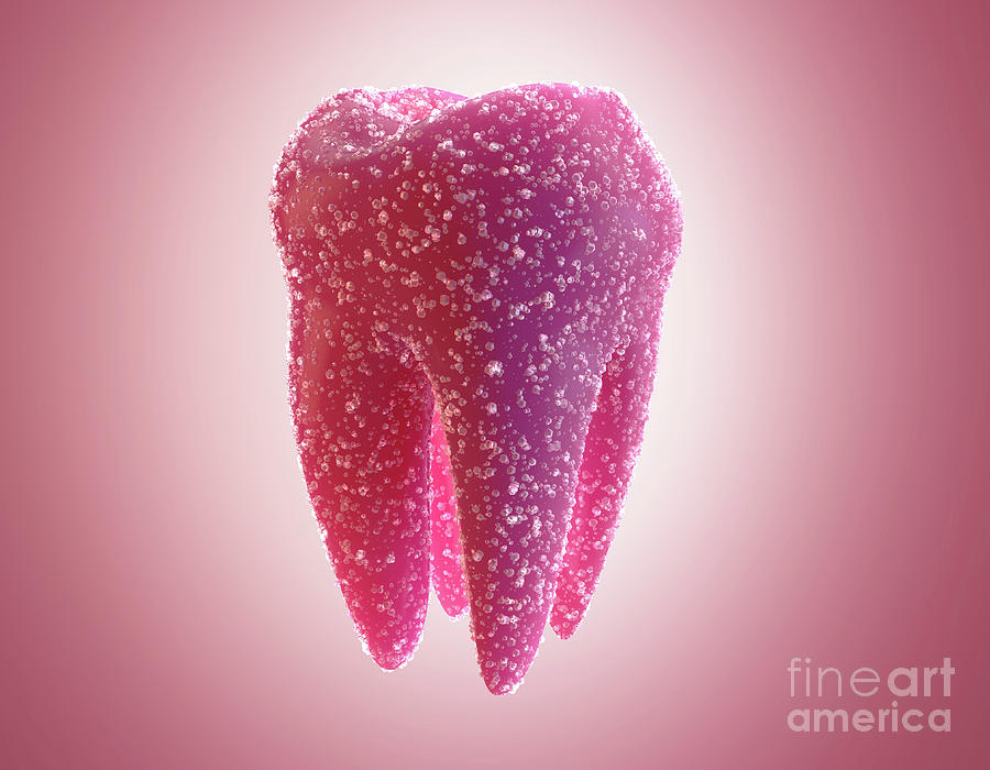 Candy Digital Art - Gum Sweet Tooth #2 by Allan Swart