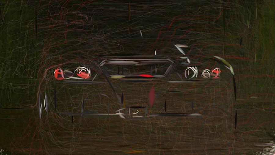 Gumpert Apollo Enraged Draw #2 Digital Art by CarsToon Concept