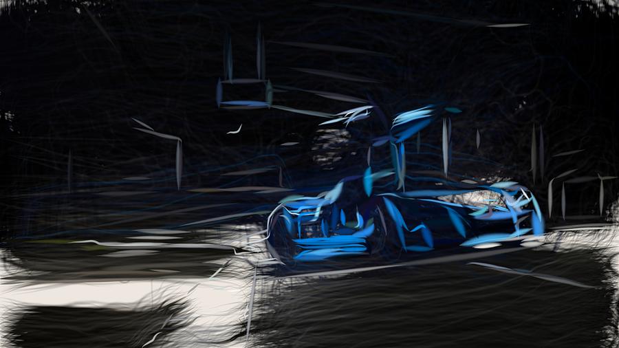 Gumpert Apollo S Draw #2 Digital Art by CarsToon Concept
