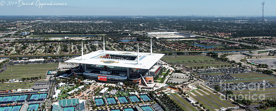 Hard Rock Stadium Aerial Miami #1 Photograph by David Oppenheimer
