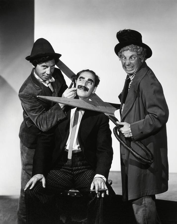 Harpo Marx . The Marx Brothers . Chico Marx . Groucho Marx . #2 Photograph by Album