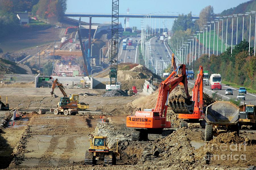 High Speed Railway Construction #2 Photograph by John Thys/reporters/science Photo Library