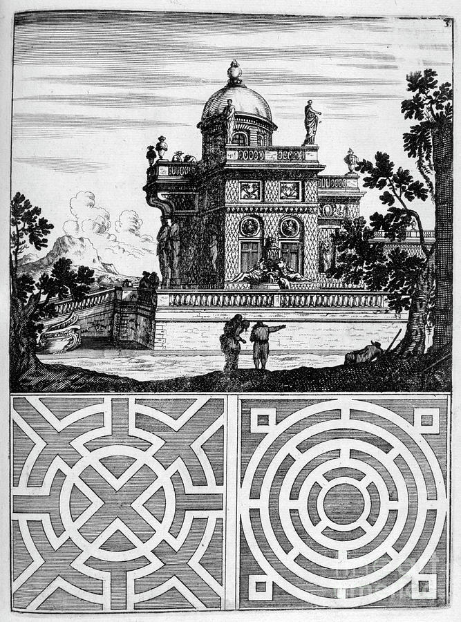 House And Garden Design, 1664. Artist #2 Drawing by Print Collector