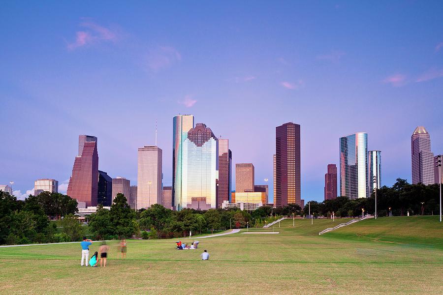 Houston Skyline, Tx #2 Digital Art by Kav Dadfar