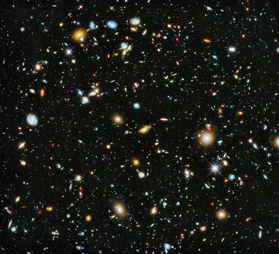 Space Photograph - Hubble Extreme Deep Field #2 by Restored Vintage Shop