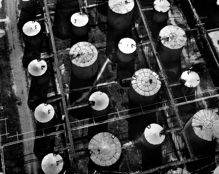 Black And White Photograph - Humble Oil Company #2 by Margaret Bourke-white