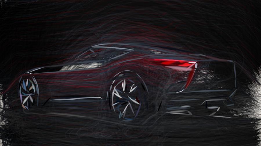Hyundai HND 9 Draw #3 Digital Art by CarsToon Concept