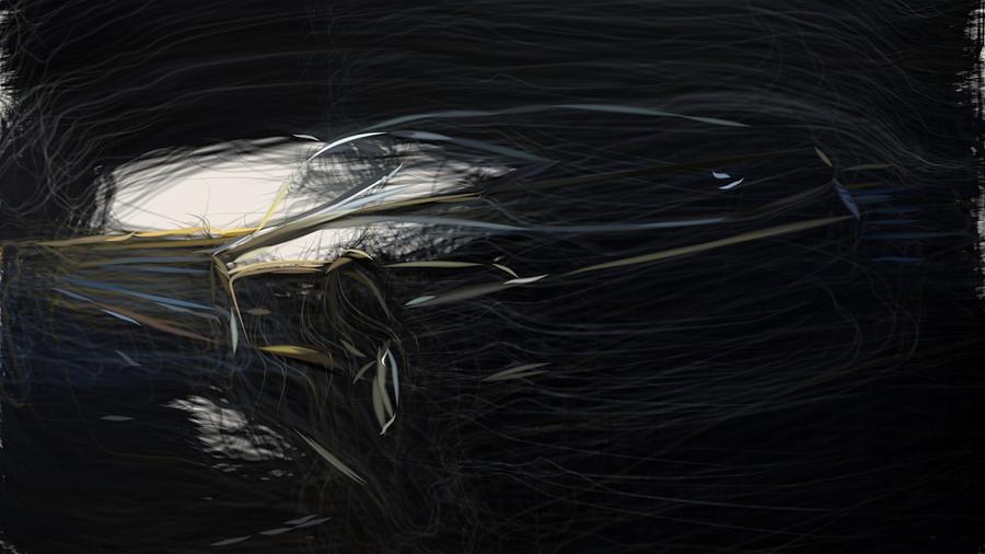 Hyundai Le Fil Rouge Drawing #3 Digital Art by CarsToon Concept