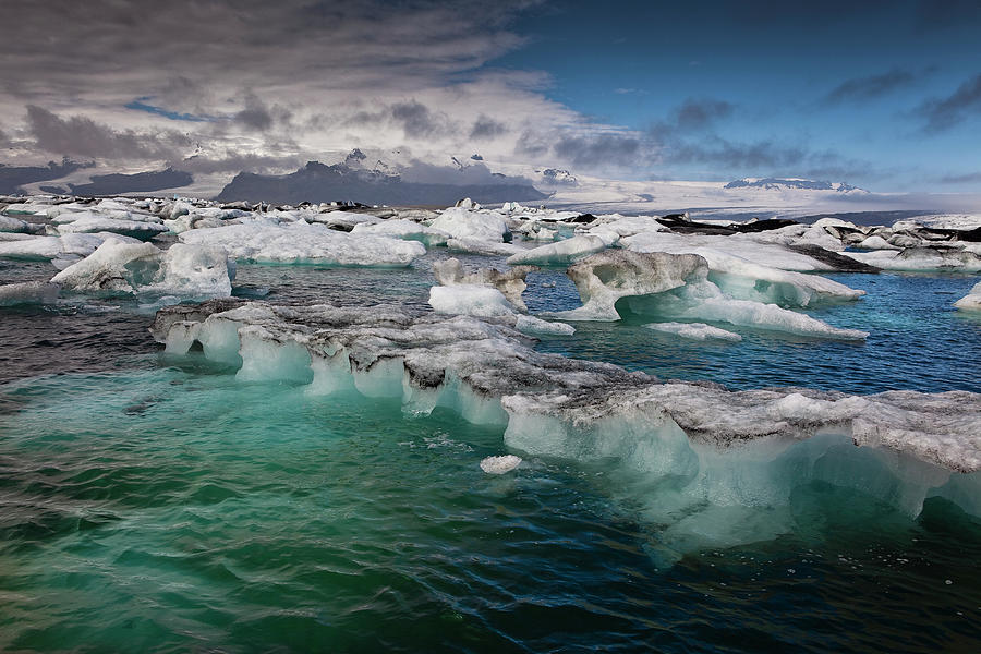 Icebergs Carved From Breidamerkurjokull #2 Photograph by Richard Ianson