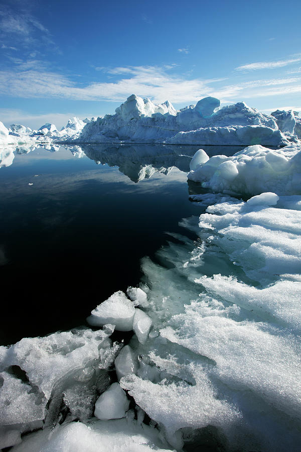 Icebergs, Disko Bay, Greenland #2 Photograph by Paul Souders