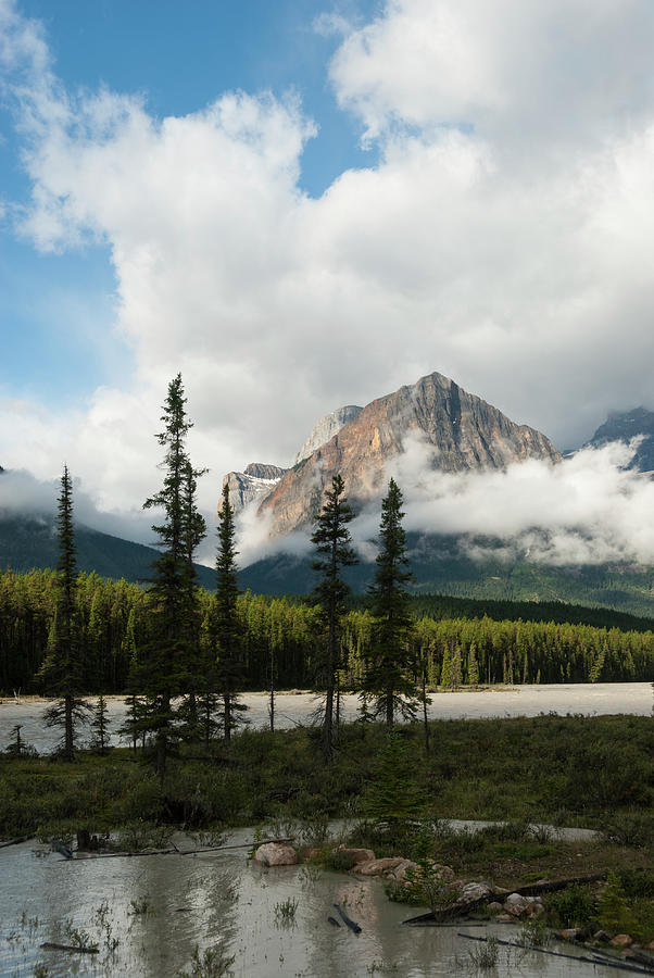 Icefields Parkway Landscape With #2 by John Elk Iii