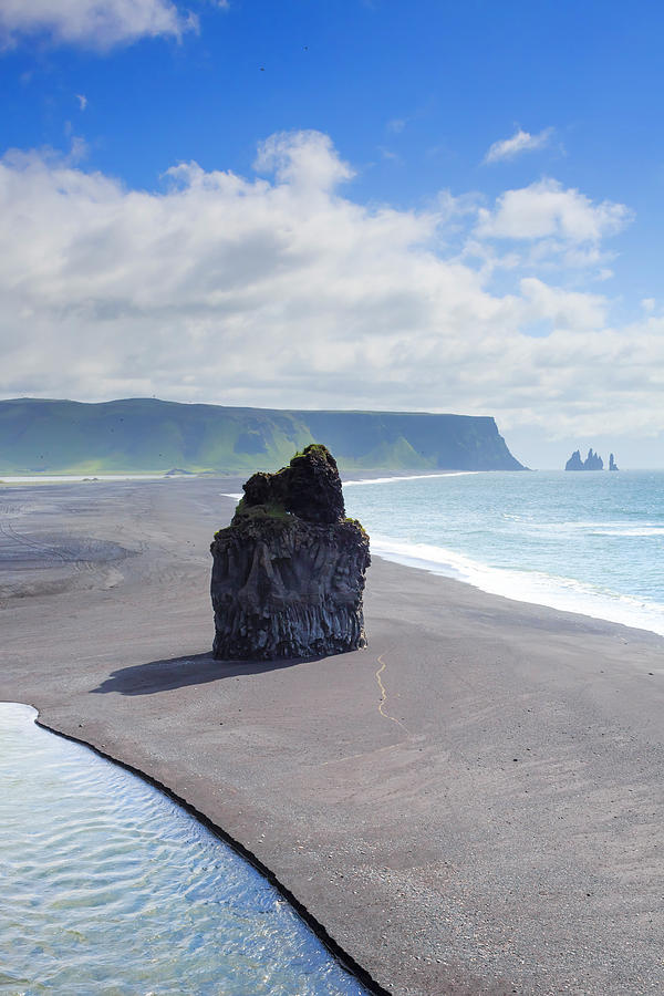 Iceland, South Iceland, Vik I Myrdal, Volcanic Rock Formations #2 Digital Art by Maurizio Rellini