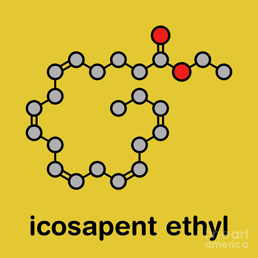 Fish Photograph - Icosapent Ethyl Drug Molecule #2 by Molekuul/science Photo Library