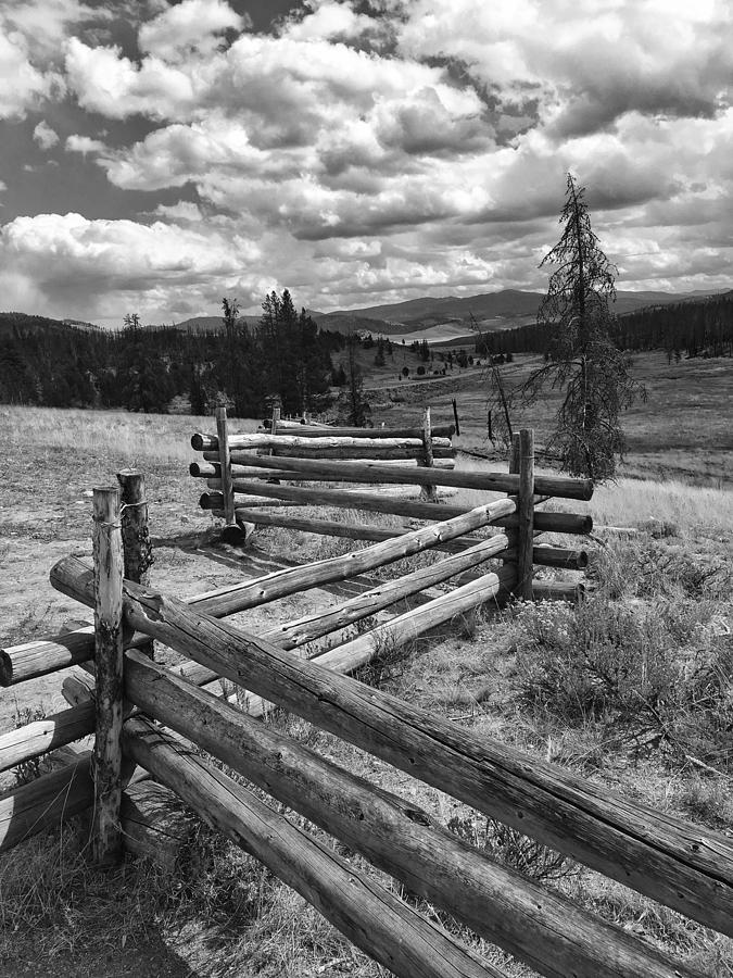 Idaho Mountain Fences #1 Photograph by Jerry Abbott