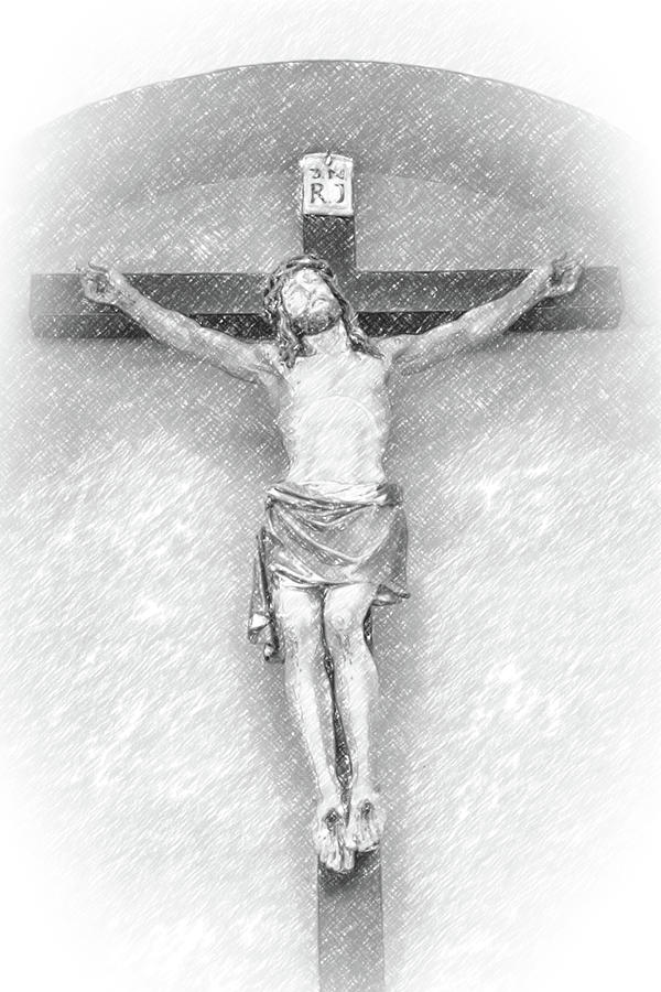 illustration of Jesus Christ crucified #2 Photograph by Vivida Photo PC